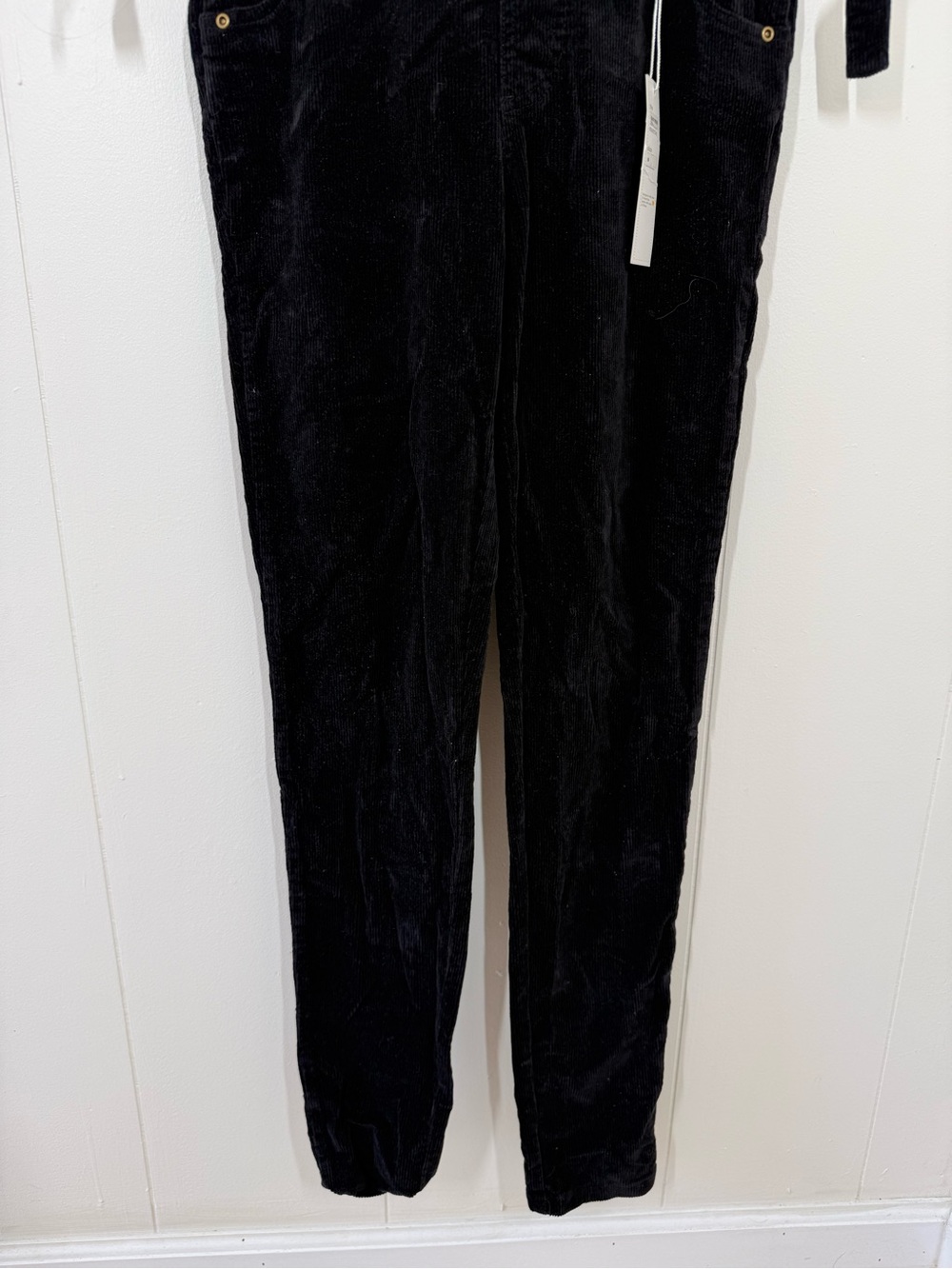 NEW The Mumsie Easy Rider Black Corduroy Overalls - Picture 5 of 9